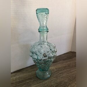 Vtg Etrusca Italy Grape Shaped Decanter with Stopper